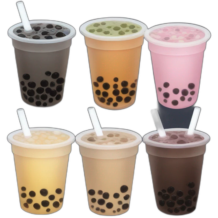 darkness bubble tea emoji