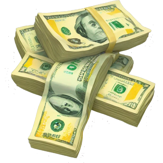 Money money, yellow cash emoji