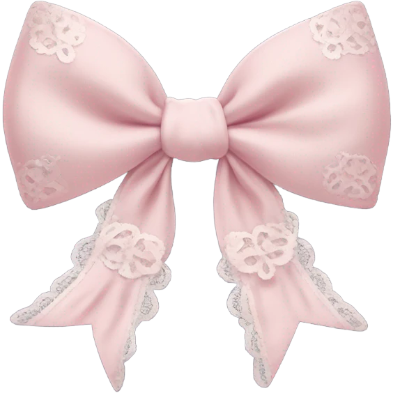 Coquette bow emoji