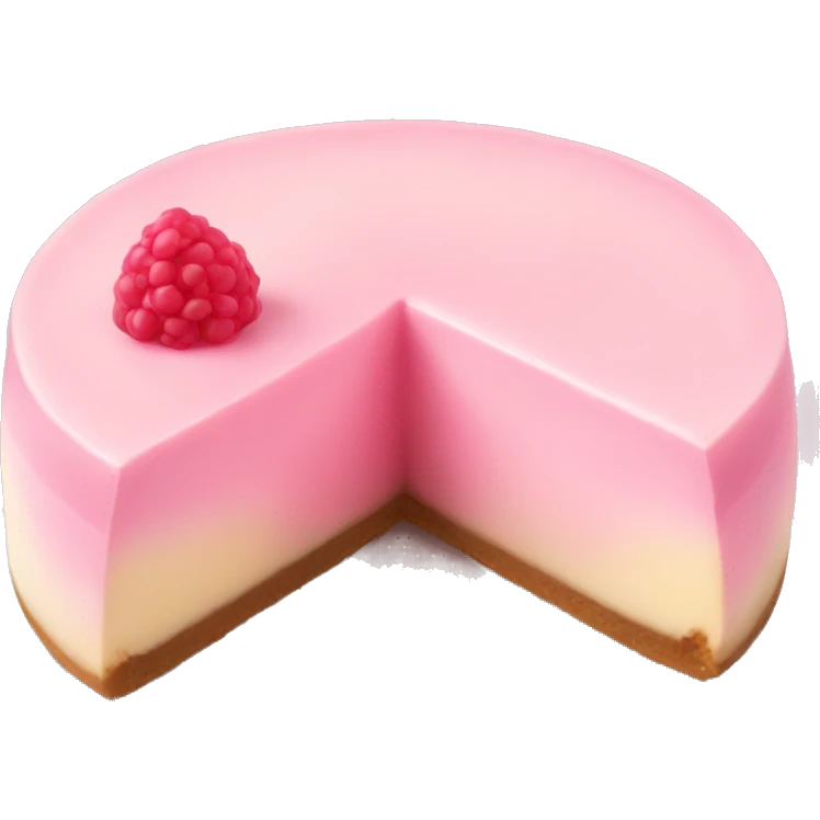 Pink cheesecake  emoji