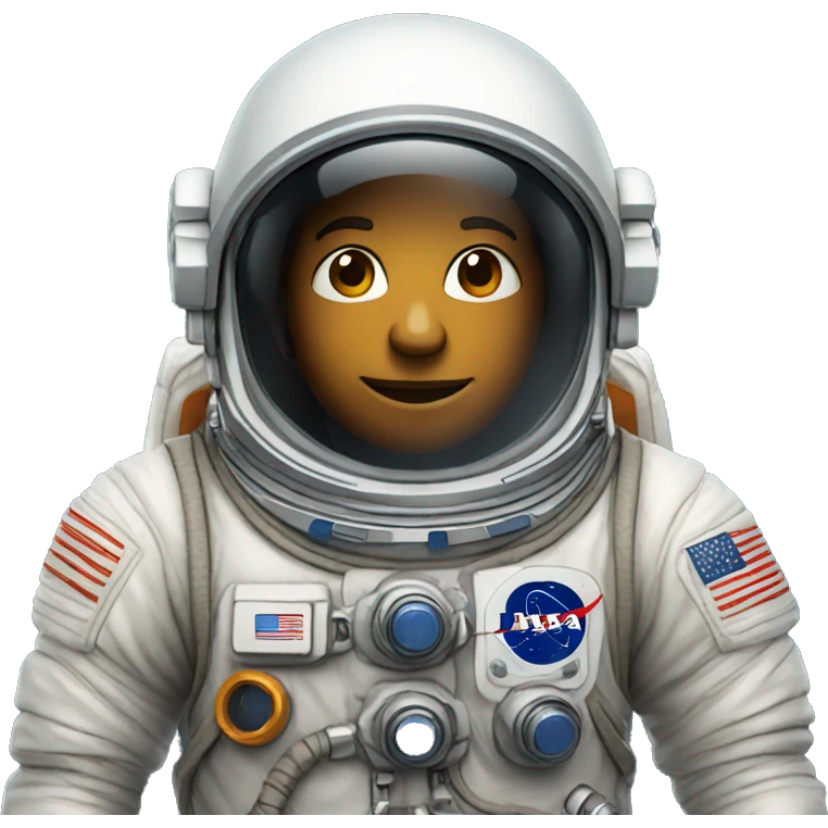 Astronaut with close capacet  emoji