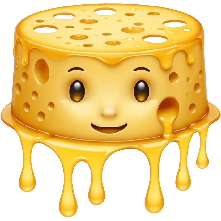 Crying cheese emoji