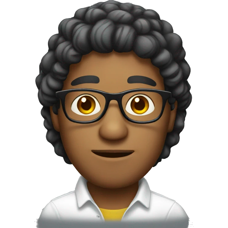 Colombian man with glasses emoji