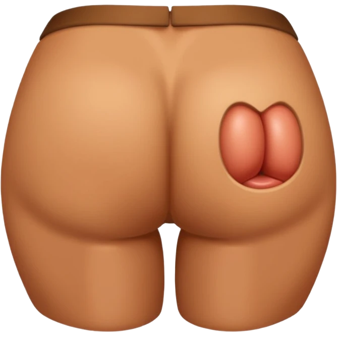 make a butt
 emoji