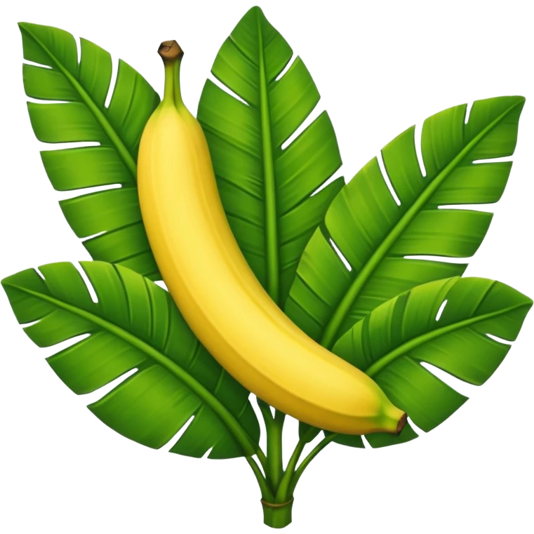 only a single banana leaf not the tree emoji