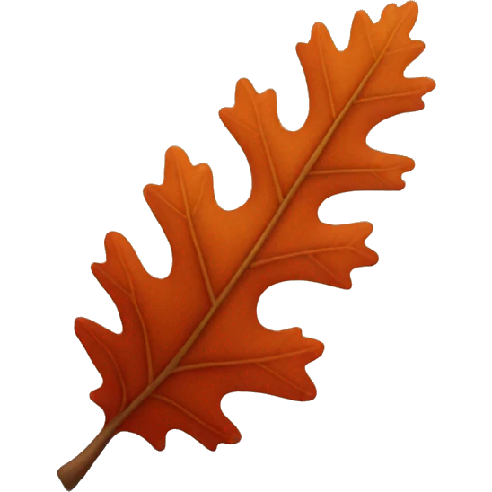 red oak leaf emoji