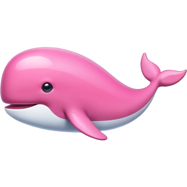 Pink whale emoji