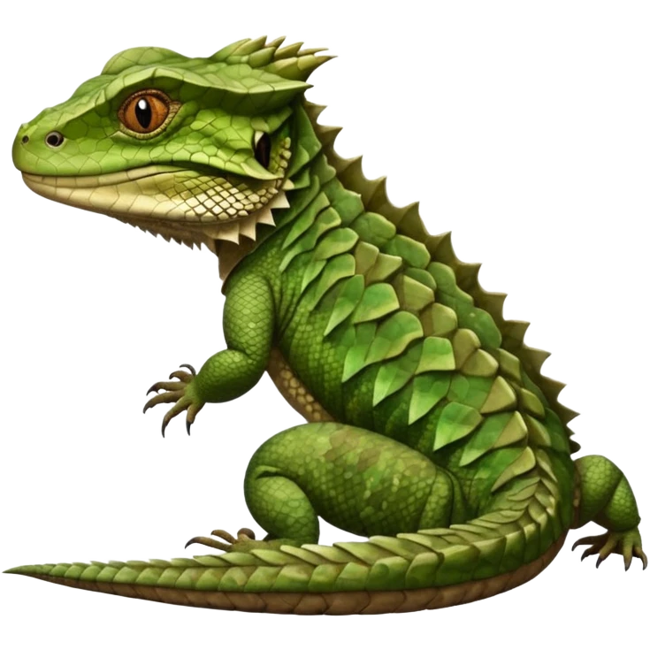 Tuatara image in professional look emoji