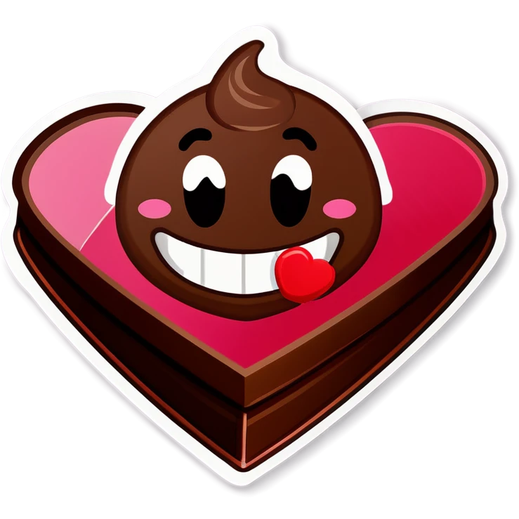 poop emoji valentines chocolate box emoji