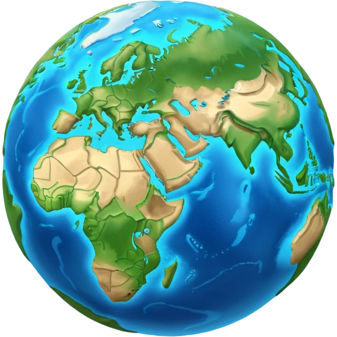 3d planet Earth emoji