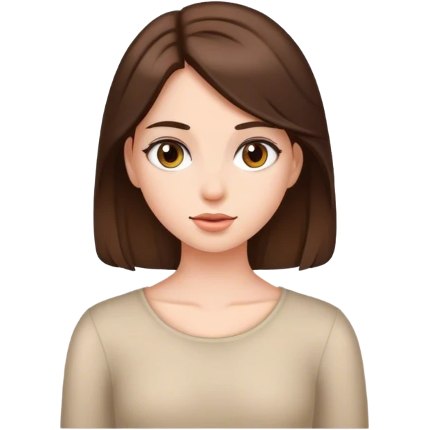 a girl with brunette hair  emoji