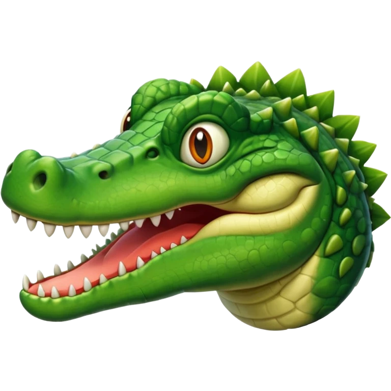 Un cocodrilo con cara de Martí emoji