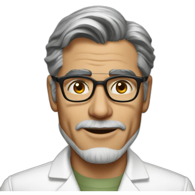 George Clooney scientist emoji
