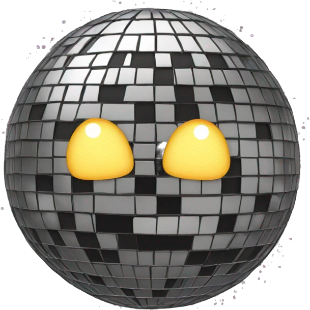 bow disco ball emoji