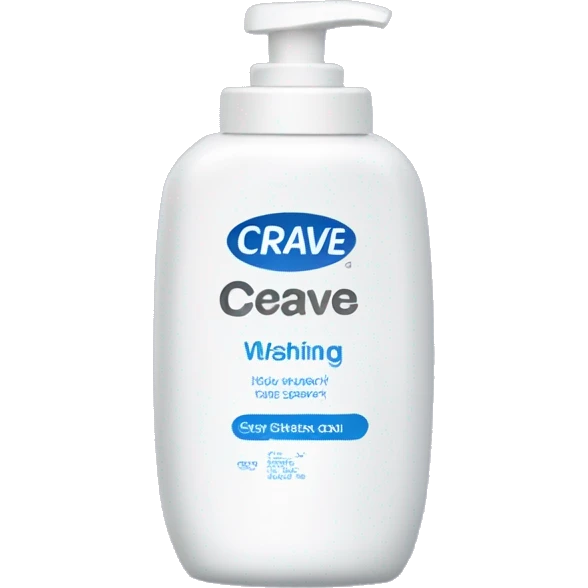 cerave washing foam bottle emoji