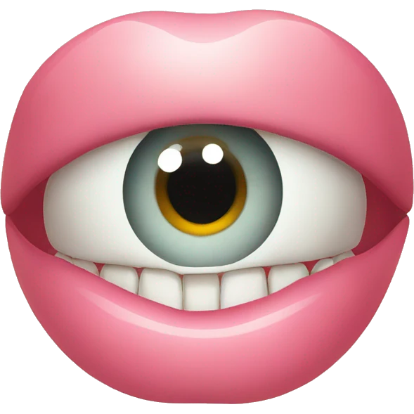 teeth and eyes emoji