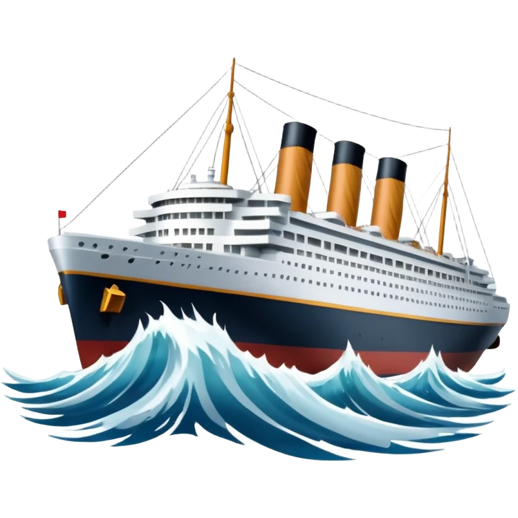 Titanic bateau  emoji