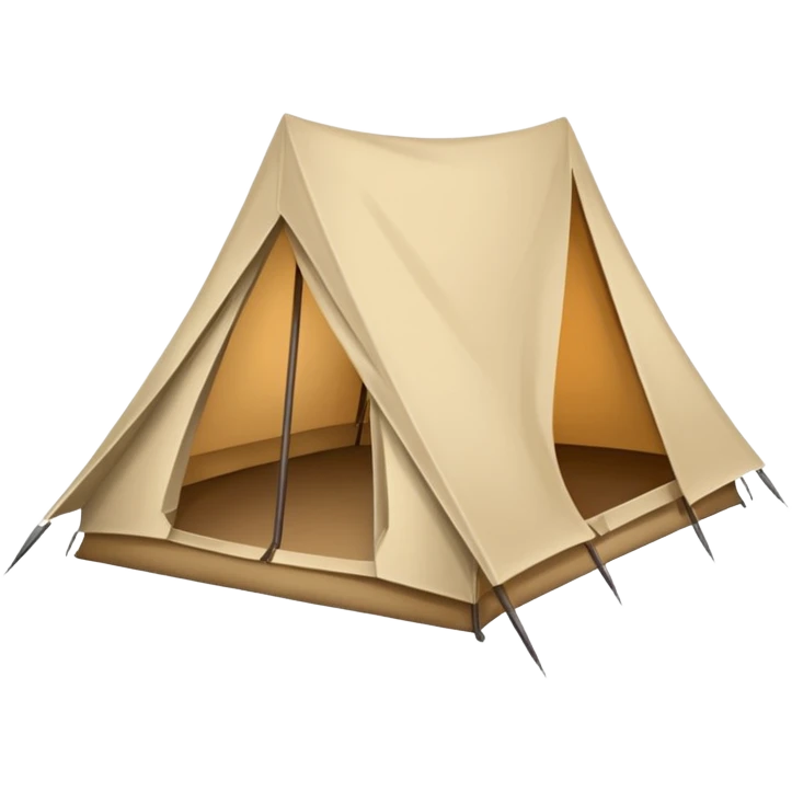 unfolded tent emoji
