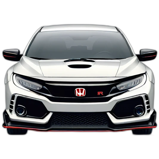 honda civic type r 2020 de face emoji