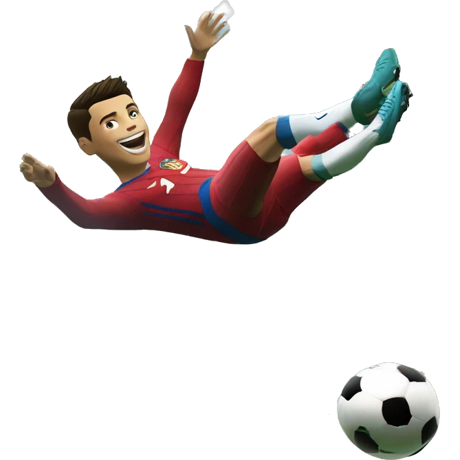 Cristiano Ronaldo's juniors bicycle kick is better than Messi emoji