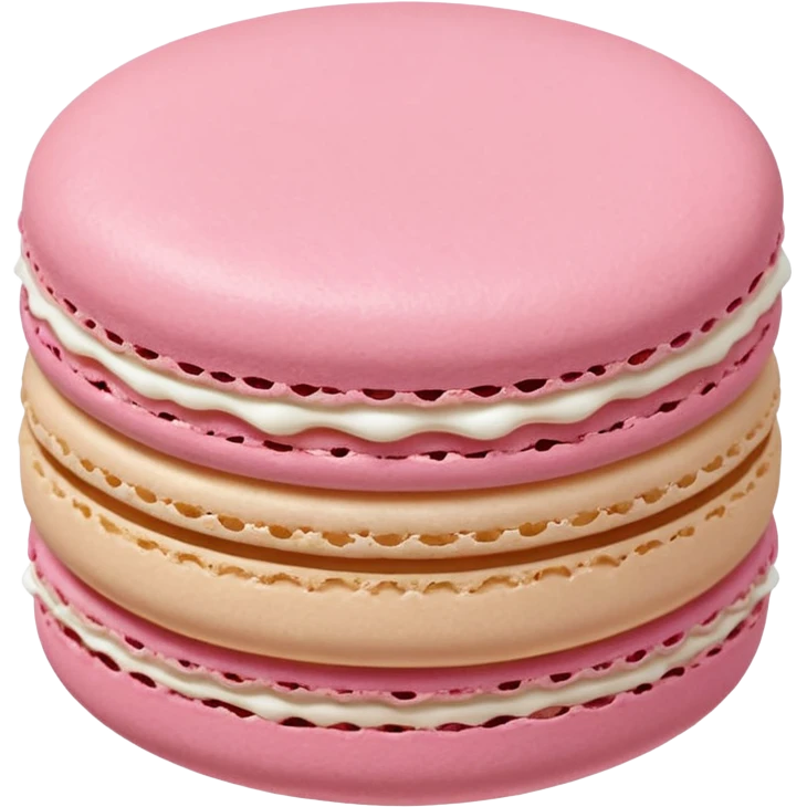 Light pink macaron emoji