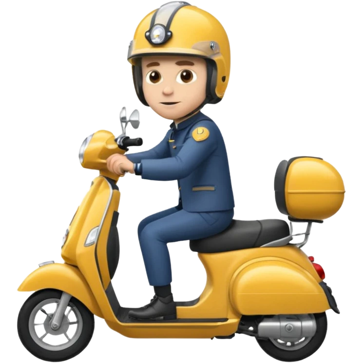 Emanuel Macron en scooter emoji