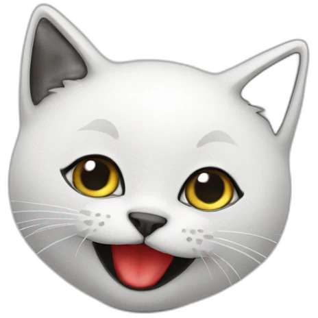 white-black-cat-with-red-heart emoji