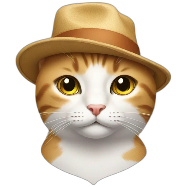 Cat wear a hat  emoji