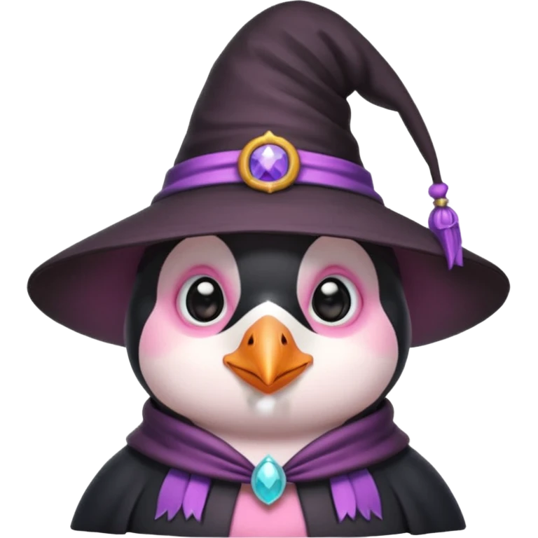 A penguin as a witch
Cute and pink penguin emoji