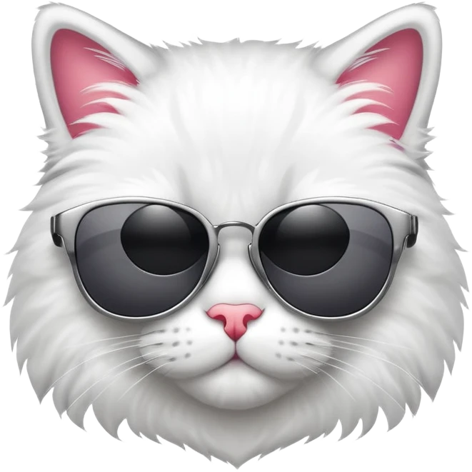 Cool cat wearing sunglasses, looking confident emoji