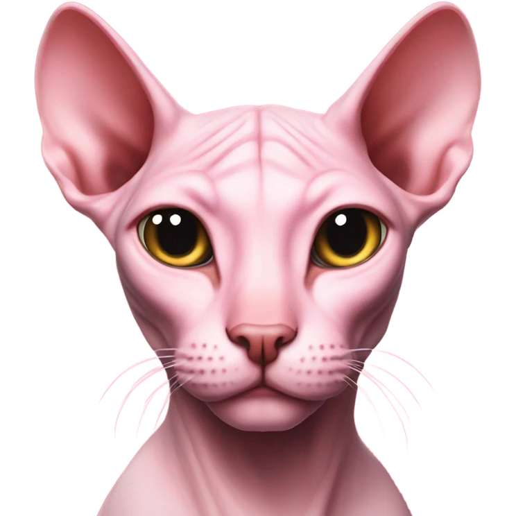Pink sphinx cat shotting vodka emoji