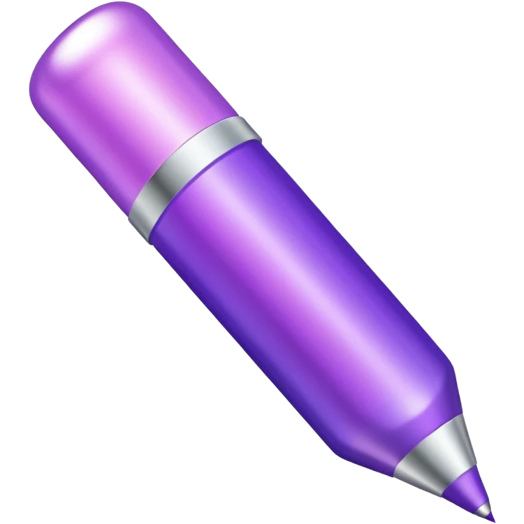 beautiful realistic highlighter in purple gradient emoji