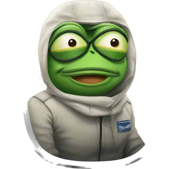 pepe the frog in airplane emoji