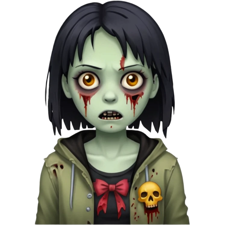 zombie girl franja emoji