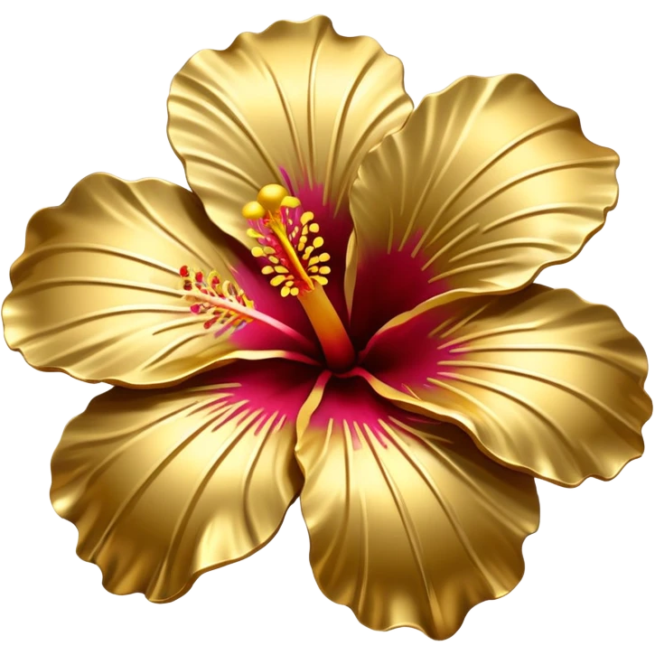Gold hibiscus  emoji