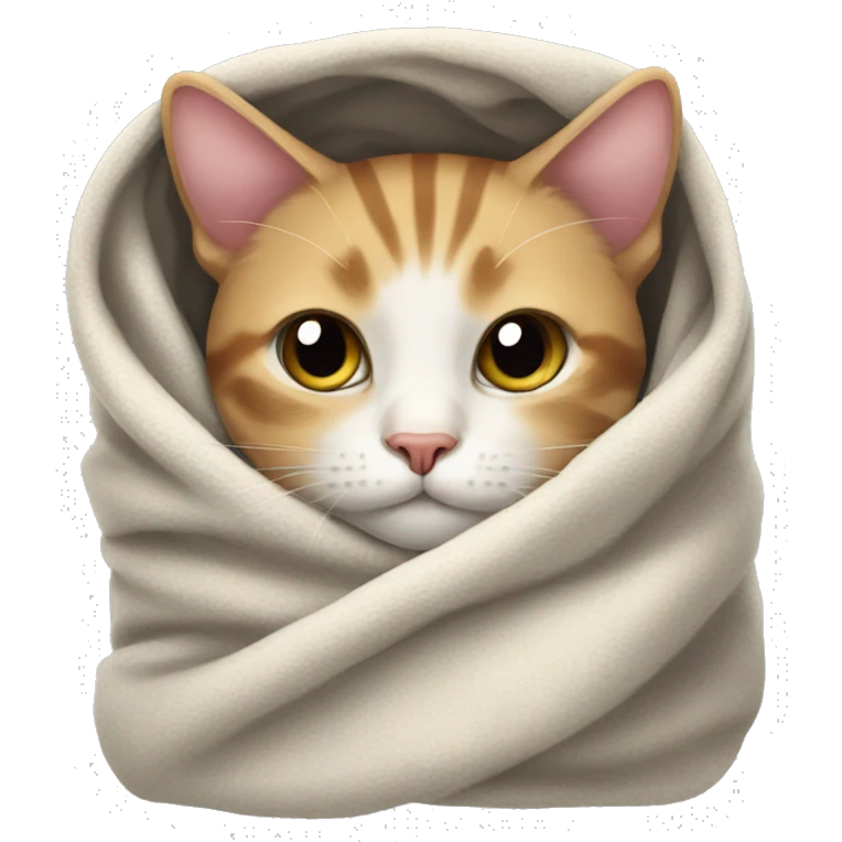 cat in a blanket emoji