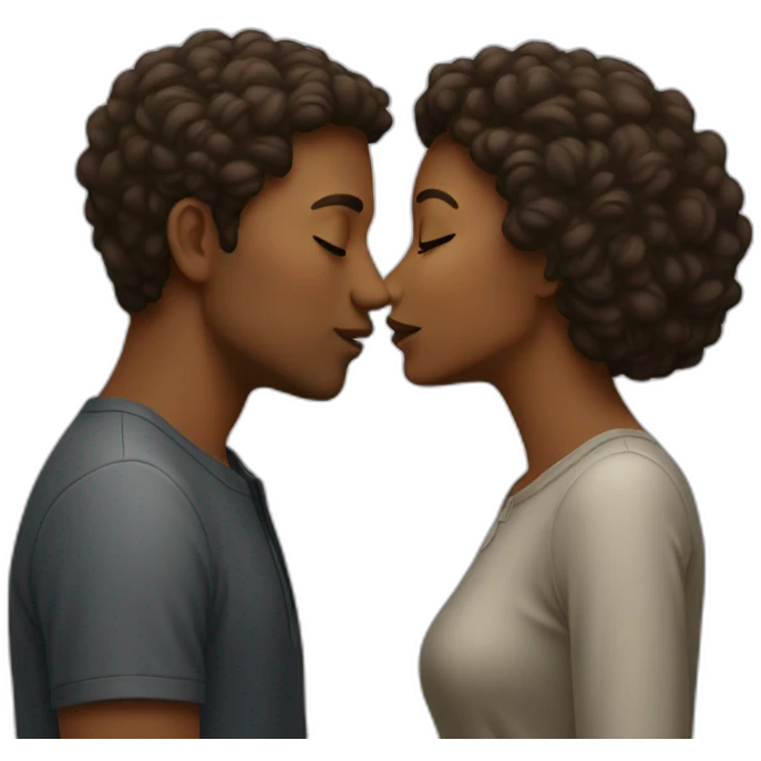 man and woman kissing emoji emoji