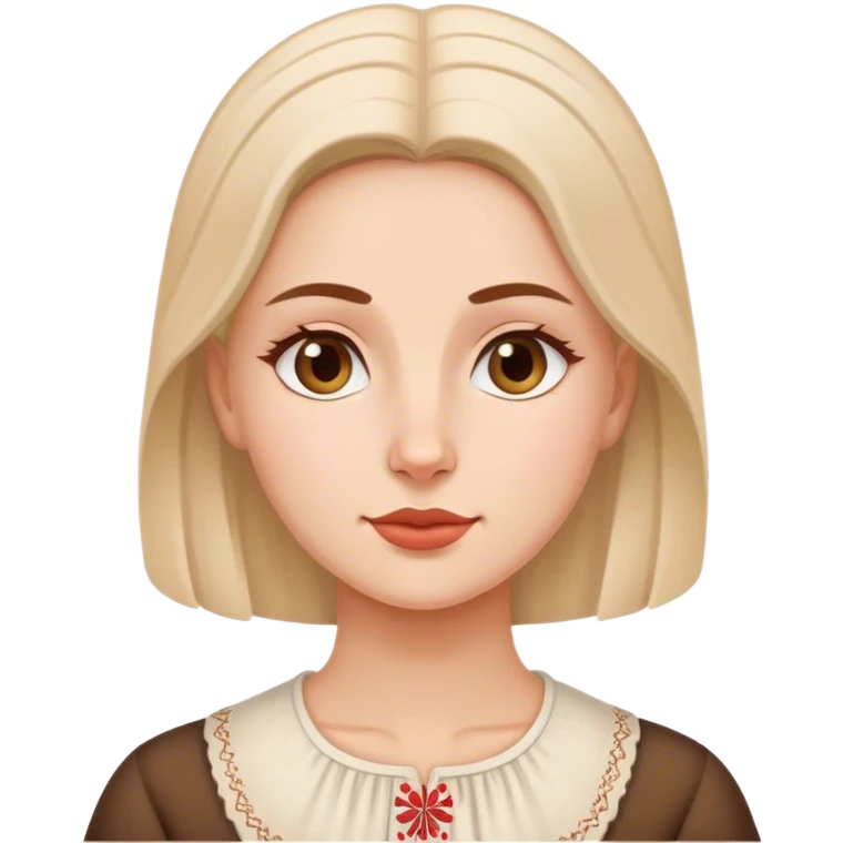 traditional polish european woman simple traditional  emoji