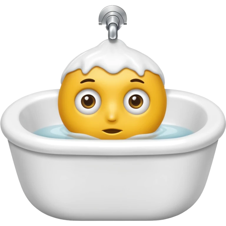 Hazme un baño con cabeza de humano emoji