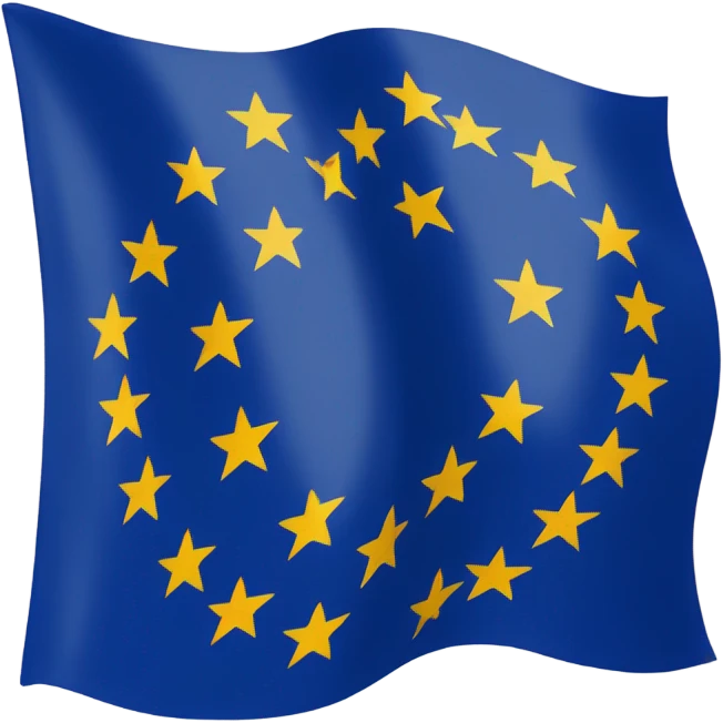 the flag of the European Union emoji
