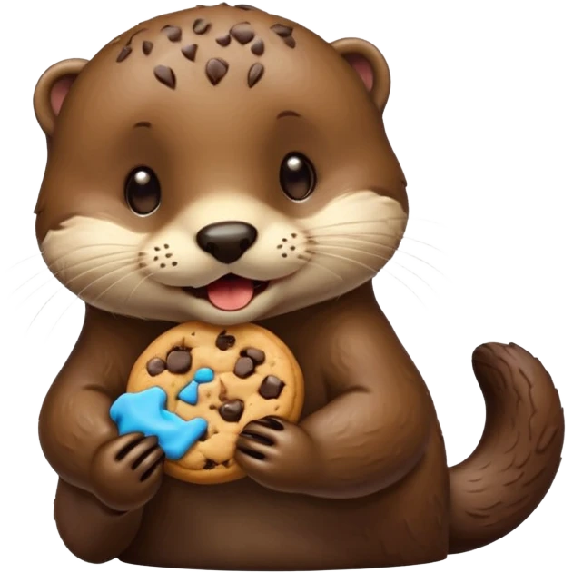 otter bite cookie emoji