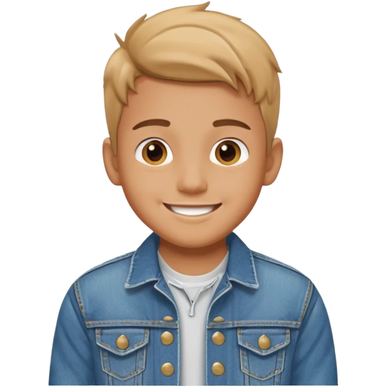 80s boy that wears fancy denim jacket emoji