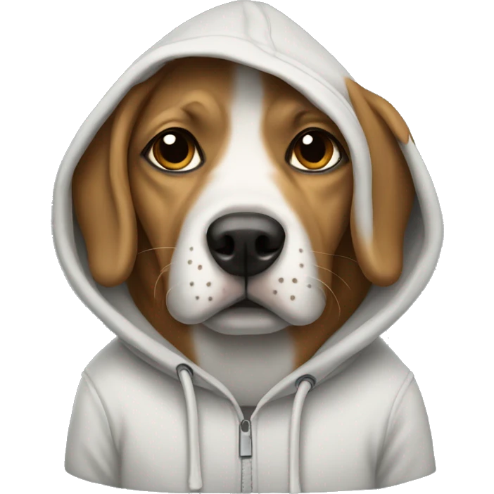 dog in hoodie emoji