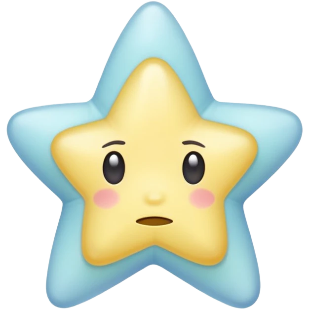pastel sad star emoji