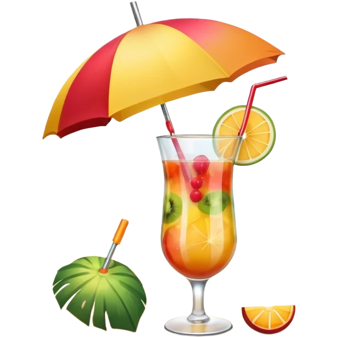 beach coctail drink emoji
