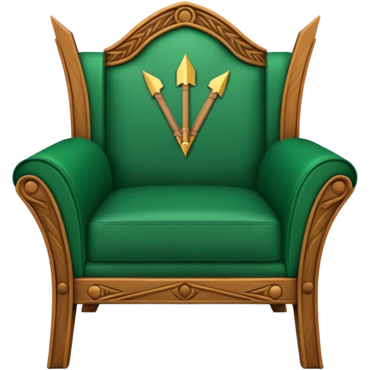 green arrow chair emoji