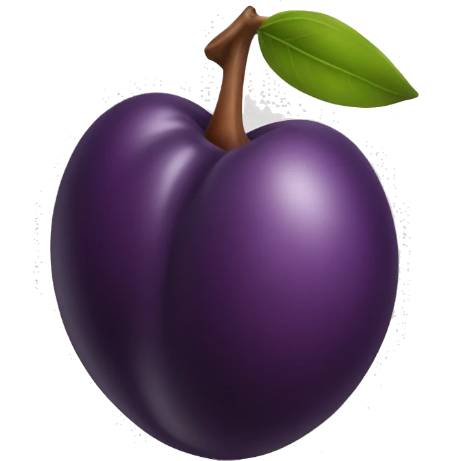 Plum emoji