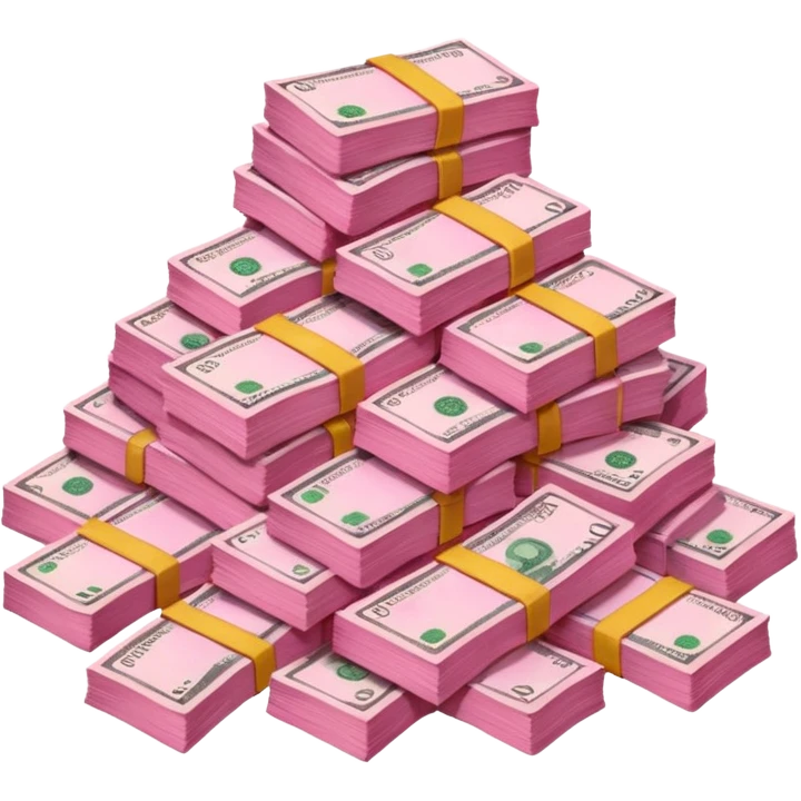 Pink money emoji
