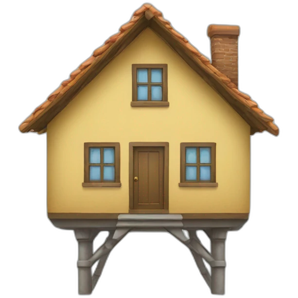 house with legs emoji