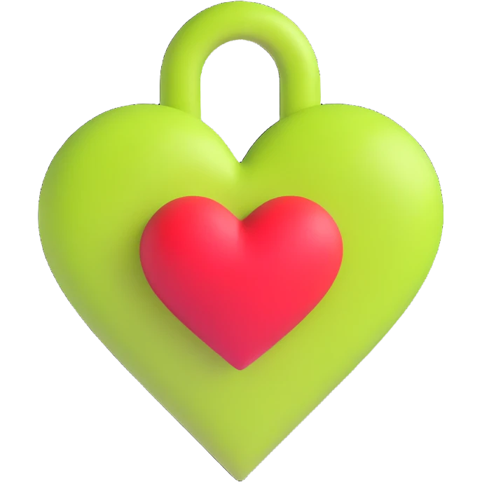 Dark mauve heart effect gothic emoji